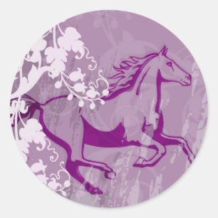 Adesivo Cavalo místico do jardim (Lt. Roxo)