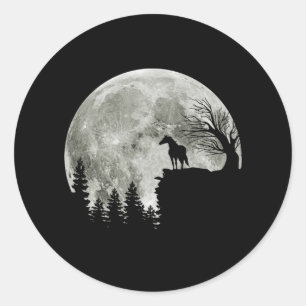 Adesivo cavalo parado no halloween montanhês