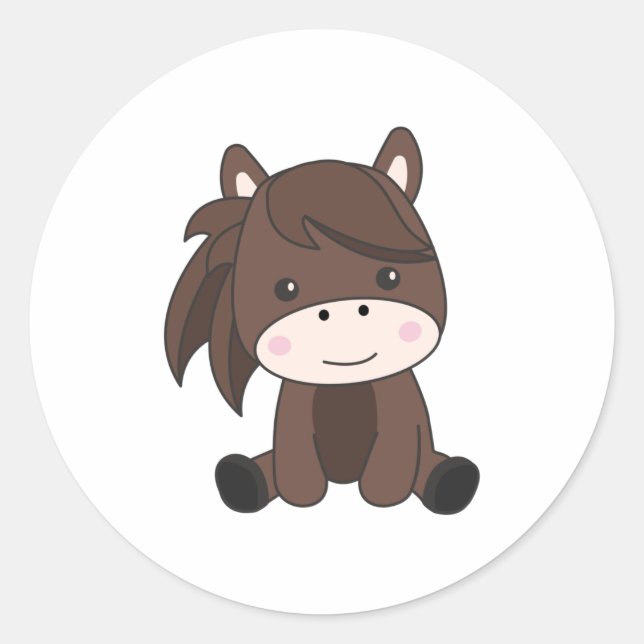 Adesivo Cavalo-Pêu-Pó-Equino Para Crianças (Frente)