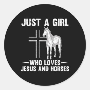 Adesivo Cavalo Povoado Jesus Devotee Meninas Equestres Mul