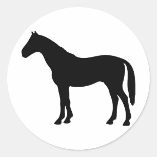 Adesivo cavalo preto - cavalos