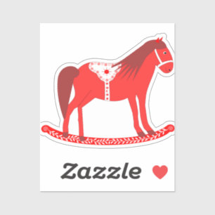 Adesivo Cavalo Rocco de Natal escandinavo