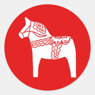 Adesivo Cavalo vermelho de Dala