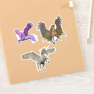 Adesivo Cavalo Voador do Unicorn Pegasus Fantasy