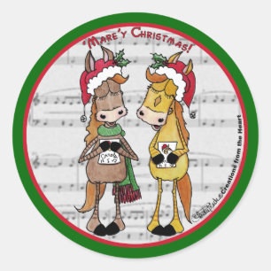 Adesivo Cavalos Carineiros - 'Mare'y Christmas