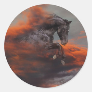 Adesivo Cavalos da fantasia: Nuvens