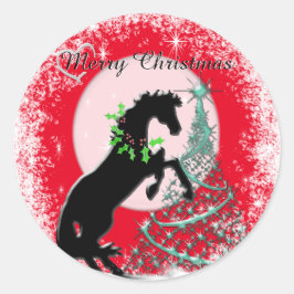 Adesivo Cavalos do Coração V (árvore verde)