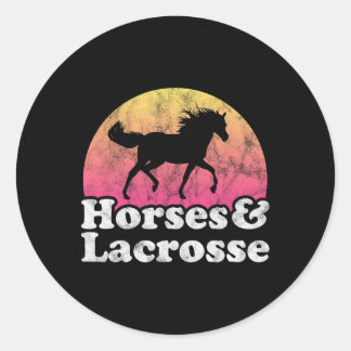 Adesivo Cavalos E Lacrosse, Mulheres Ou Cavalos Meninos