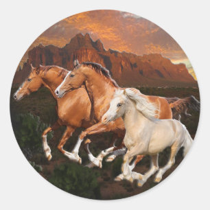 Adesivo cavalos selvagens do Arizona