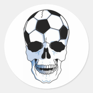 Adesivo Caveira De Futebol (Crânio De Futebol)