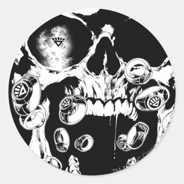 Adesivo Caveira e Anéis (Frente)