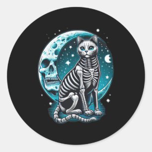 Adesivo Caveira - Ideia de fantasia de Halloween do esquel