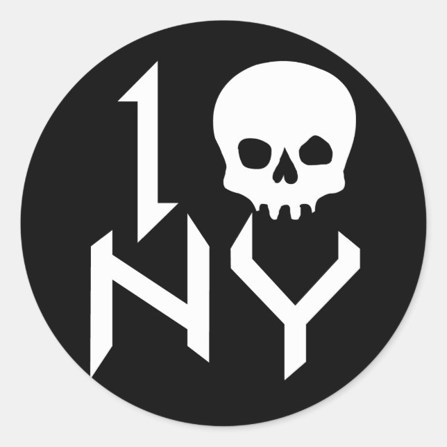 Adesivo Caveira NY (Frente)