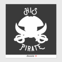 Adesivo Caveira Ossos Cruzados e Espada Pirata Bra