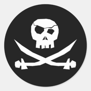 Adesivo Caveira Pirata