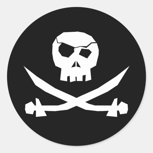 Adesivo Caveira Pirata (Frente)