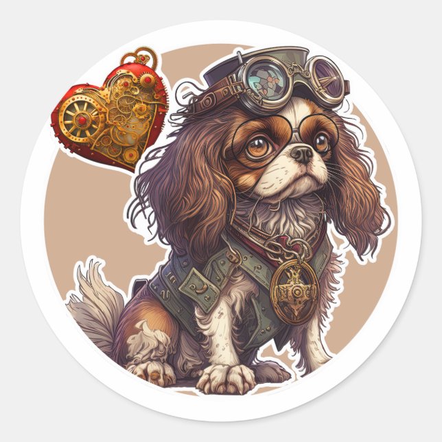 Adesivo Cavelier King Charles Spaniel Dog (Frente)