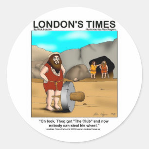 Adesivo Caveman Pegou O Clube... Ofertas e Camisetas engra