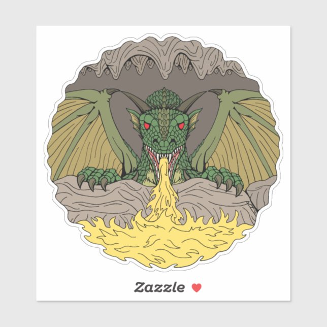 Adesivo Cavern Dragon 2016 (Folha)