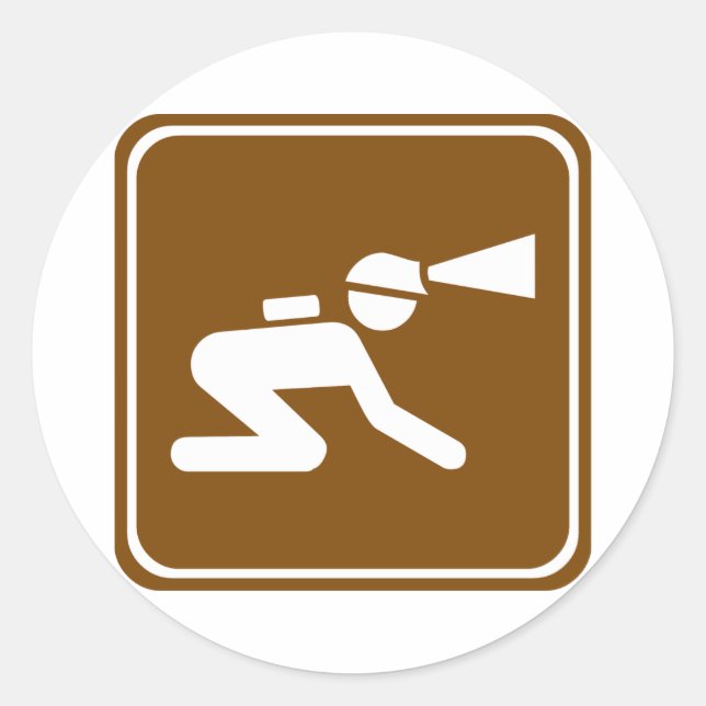 Adesivo Caving Highway Sign (Frente)