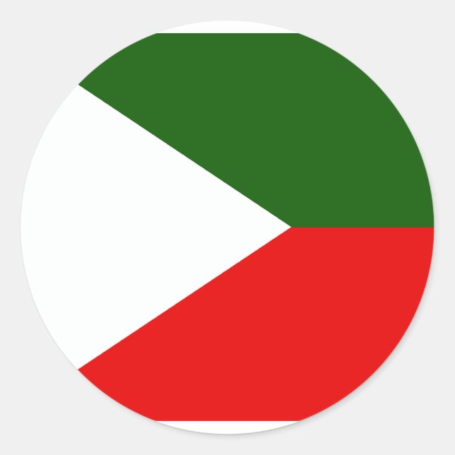 Adesivo Caxemira Independent, bandeira da Índia (Frente)