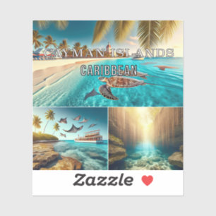 Adesivo Cayman Islands Caribe 3 Polegadas de vinil