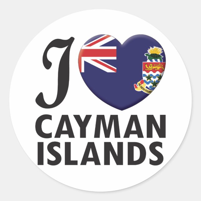 Adesivo Cayman Islands Love (Frente)