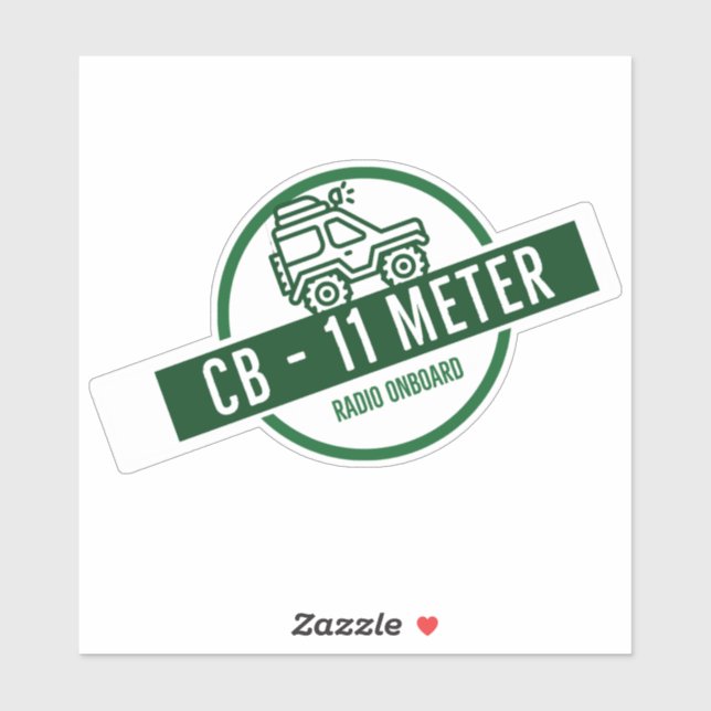 Adesivo CB Radio 11 Metros integrados (Folha)