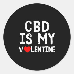 Adesivo Cbd É Meu Namorado Remédio Para Amantes Da Maconha