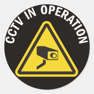 ADESIVO CCTV IN OPERATION