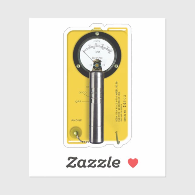 Adesivo CD do contador Geiger V-700 (Folha)