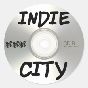 Adesivo CD Indie da cidade