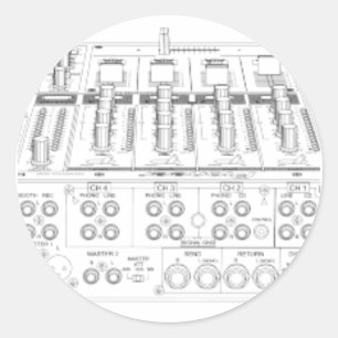 Adesivo CDJ-1000 pioneiro Setup - disco-jóquei do DJ Djin