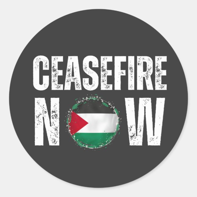 ADESIVO CEASEFIRE AGORA (Frente)