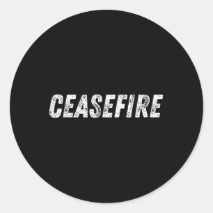 Adesivo Ceasefire Para Combater A Vintagem Da Paz Sem guer