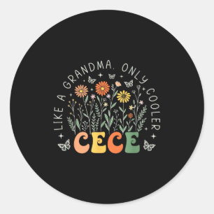 Adesivo Cece como uma avó só que mais legal flor silvestre