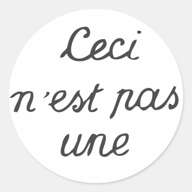 Adesivo Ceci n'est pas un (Frente)