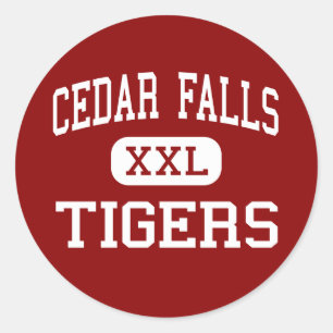 Adesivo Cedar Falls - tigres - alto - Cedar Falls Iowa