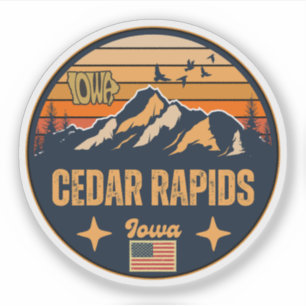 Adesivo Cedar Rapids, Iowa, Estados Unidos