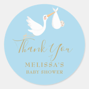 Adesivo Cegonha de Entrega Especial Baby Shower/Sprinkle