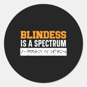 Adesivo Cegueira É Um Espectro Cego Braille Sensibilização