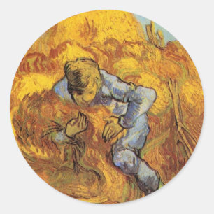Adesivo Ceifeira (segundo Millet) por Vincent van Gogh