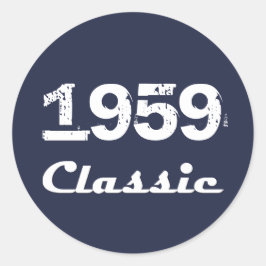 Adesivo Celebração Clássica de 60º Aniversário de 1959