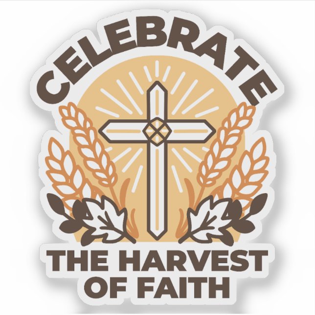 Adesivo Celebração da Faith Harvest - Arte Inspiradora (Frente)