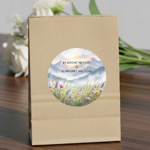 Adesivo Celebração da Vida Flores Silvestres Montanhas