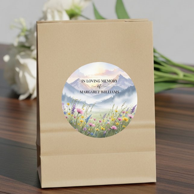 Adesivo Celebração da Vida Flores Silvestres Montanhas (Criador carregado)