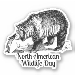 Adesivo Celebração da Vida Selvagem Norte-Americana