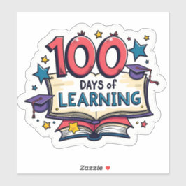 Adesivo Celebração de 100 Dias de Aprendizado