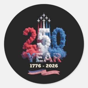 Adesivo Celebração de 250 Anos 1776 2026 Orgulho da Améric