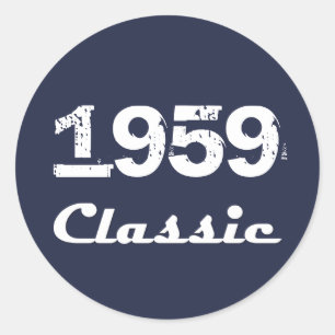 Adesivo Celebração de 60º Aniversário Clássico de 1959